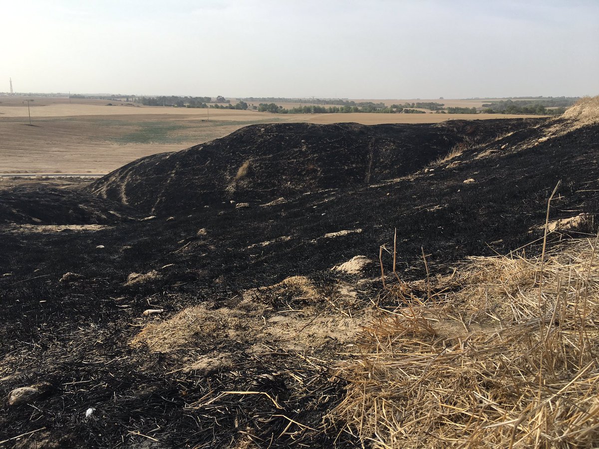 Scenes of devastation caused by fire kites and fire balloons sent from ...