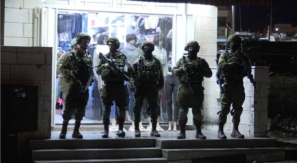Israeli police operation in Ramallah tonight
