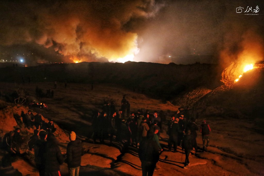 Pictures of Night confusion unit activity tonight, east of al-Bureij refugee camp in central Gaza Strip. Photography: Mahmoud Badr