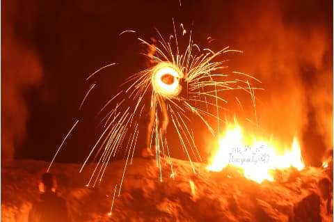 صور..جانب من فعاليات الارباك الليلي شرق البريج   