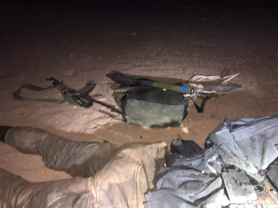 Israeli army publishes images of weapons including an RPG used by attackers overnight at the security fence