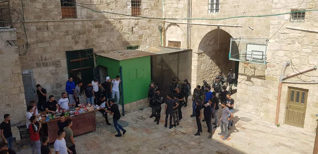 ISF operation in Dar Al Aytam School in Jerusalem Old City