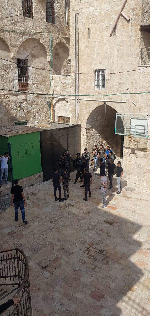 ISF operation in Dar Al Aytam School in Jerusalem Old City