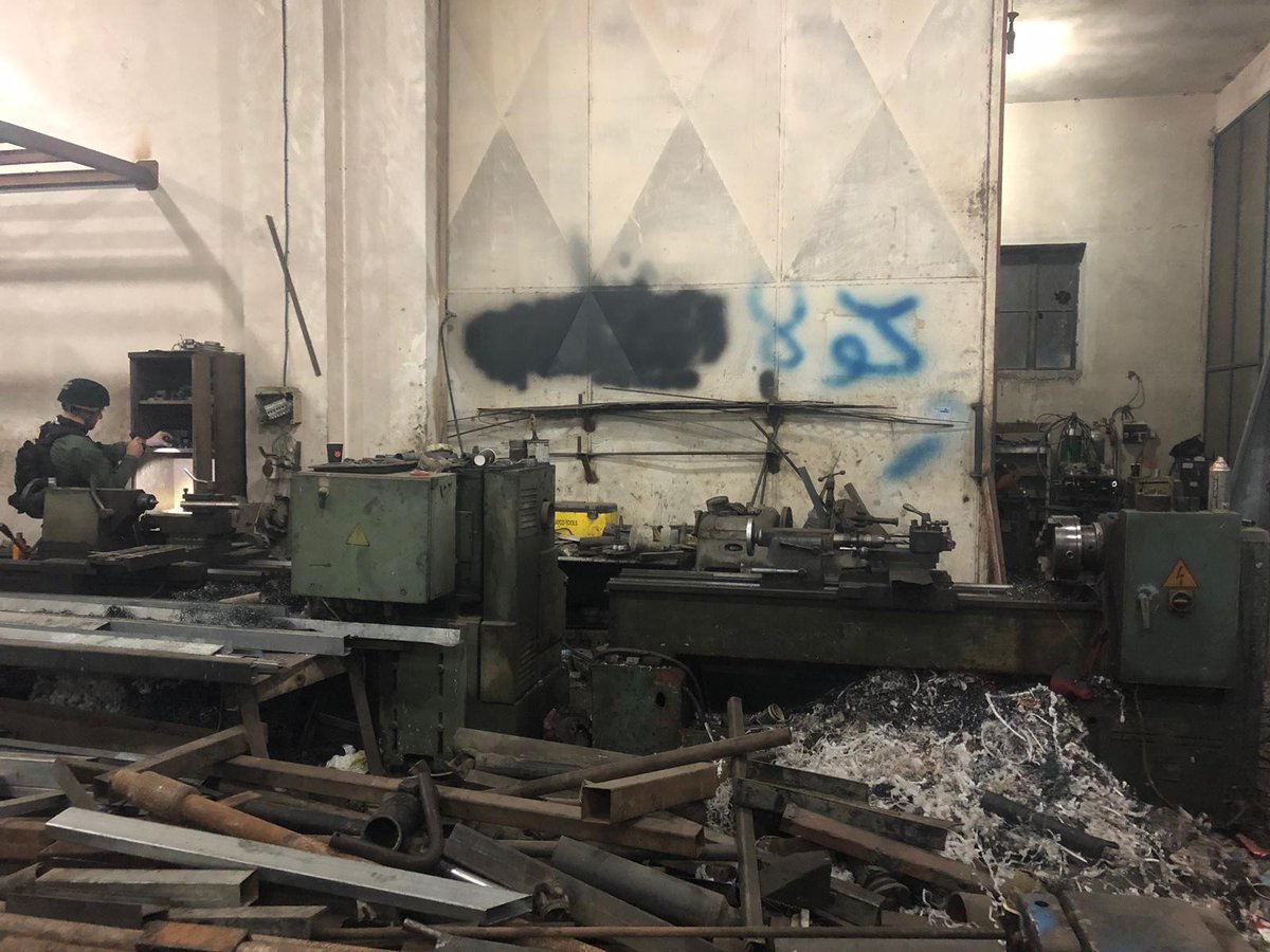 Israeli army spokesperson: overnight security forces arrested 6 Palestinians in the West Bank suspected of being involved in terrorist activities and violent riots. Homemade weapon confiscated in Etzion region. Weapons manufacturing equipment was confiscated in ad-Dhahiriya