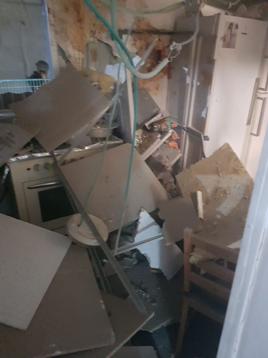 From the impact in Sderot, serious damaged caused