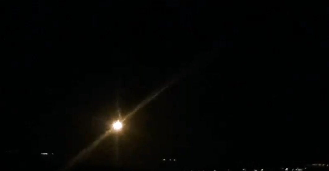 Israeli army fire flare bombs over Kibbutz Yiftah, in the vicinity of Blue Line, northern Israel borders with Lebanon; Suspected infiltration