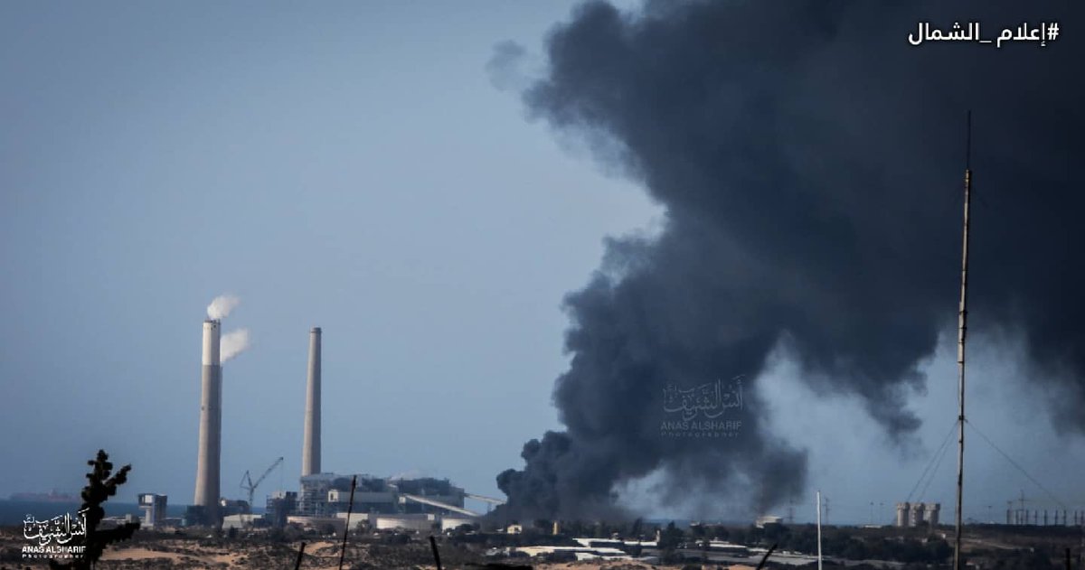 المقـــاومة تقصف خزان وقود بمنشأة استراتيجية للطاقة جنوب عسقلان  وأعمدة دخان ضخمة تتصاعد من المكان