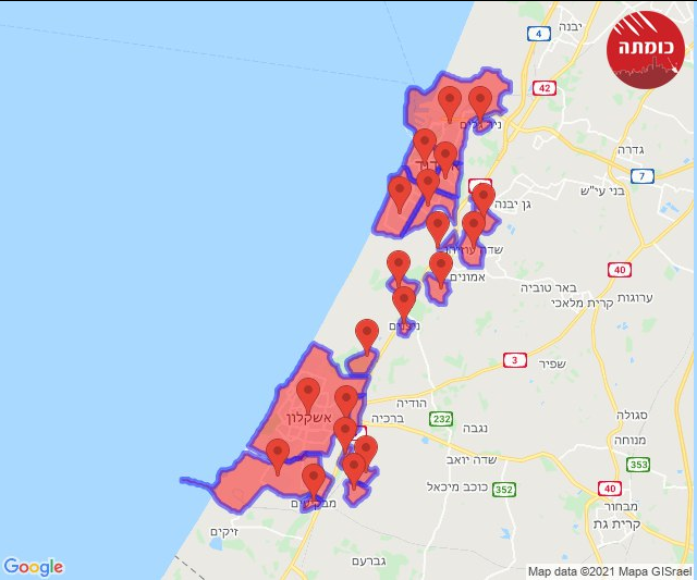Положение в израиле на сегодняшний. Карта обстрела Израиля. Израиль и Палестина конфликт 2021 на карте. Карта Палестины и Израиля 2021. Ашдод и Ашкелон.