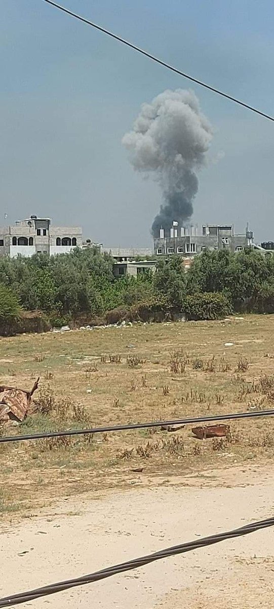 Israeli army bombing the northern Gaza Strip a short time ago