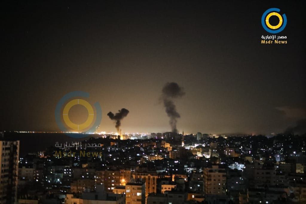 Images from earlier airstrikes on western and northern Gaza 