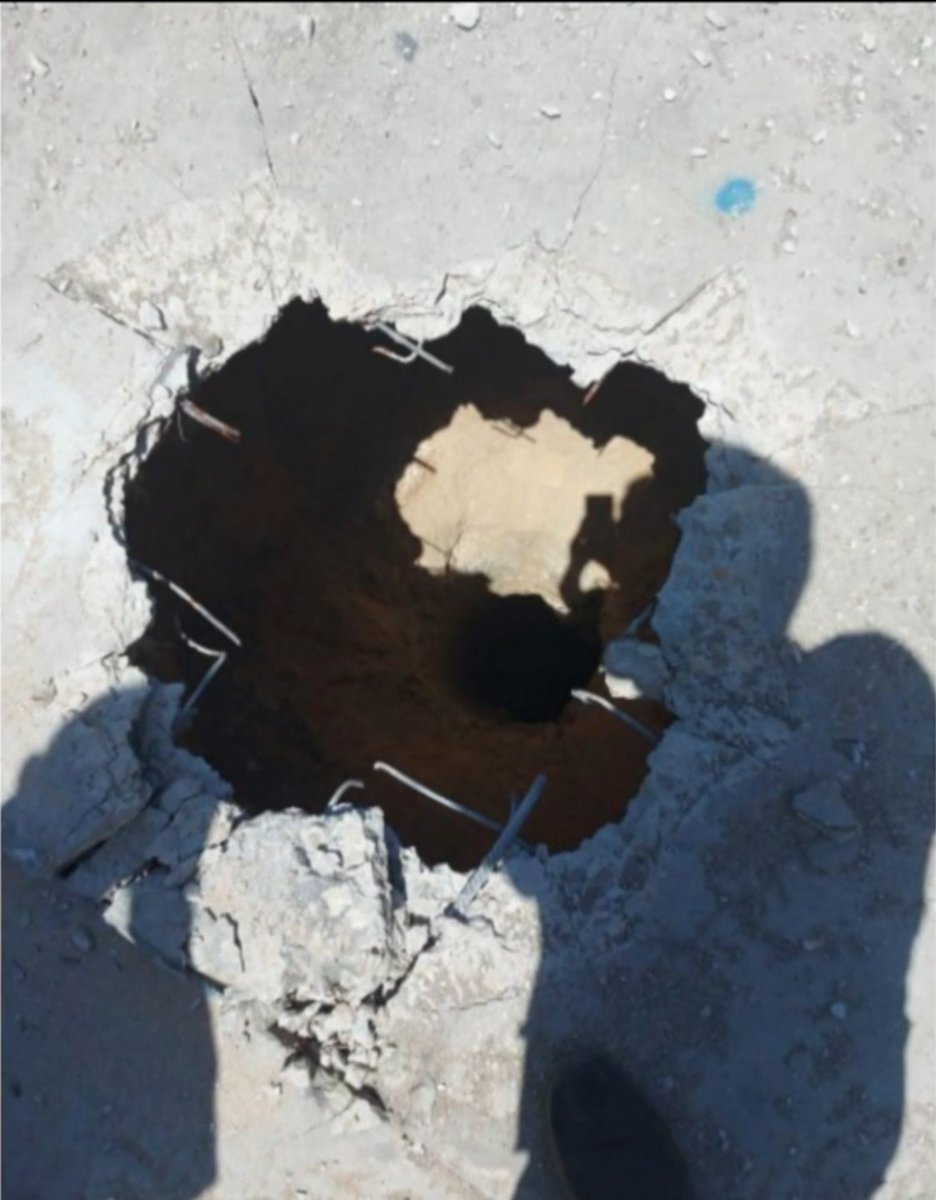 Photos via Kan 11 of the suspected Hamas tunnel which was found underneath an UNRWA school in Gaza after it was bombed in an Israeli army airstrike last month