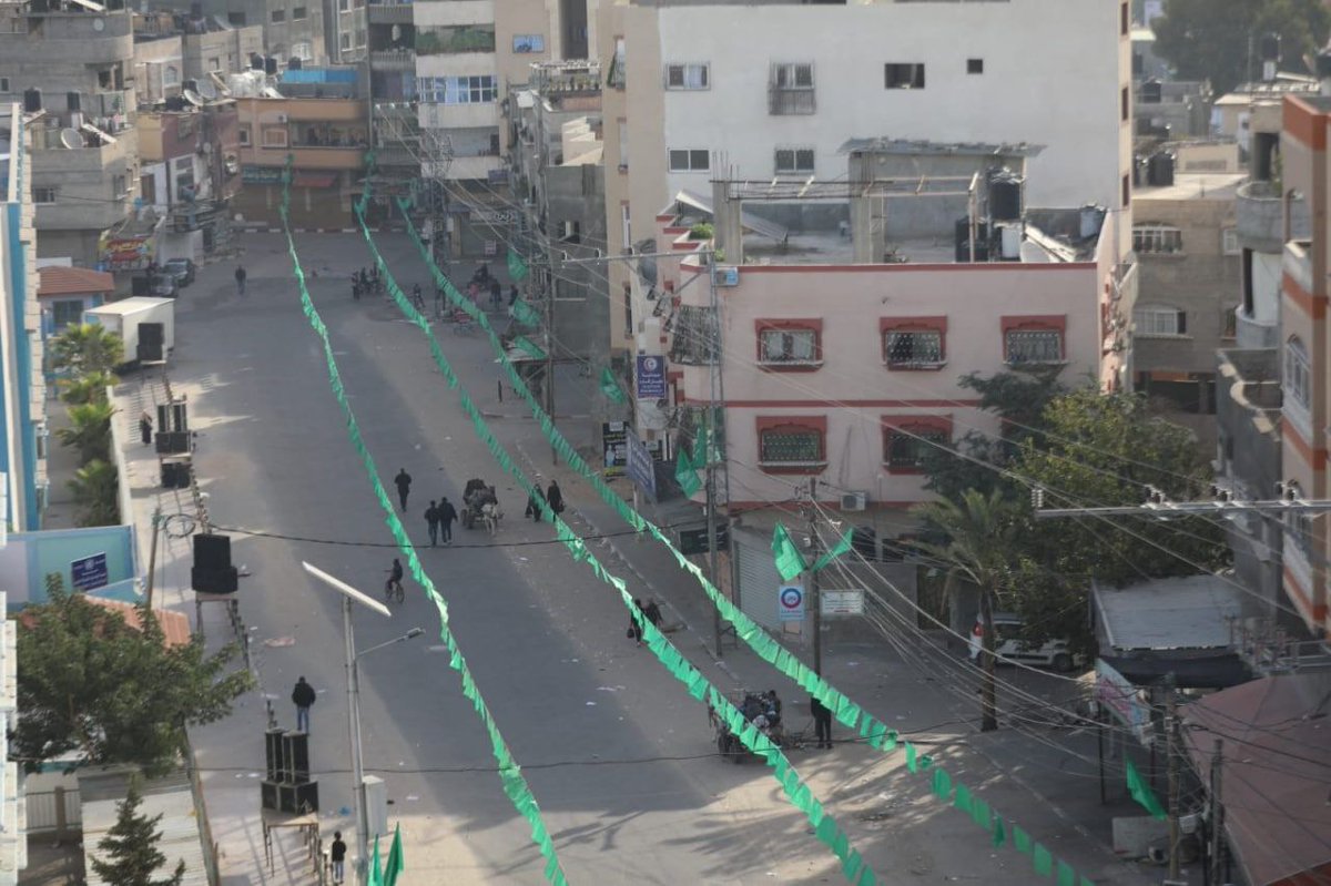 Al Qassam Brigades (Hamas Military Wing) will mark it's 34 anniversary with mass military parade today at 1300 hrs, including flyovers drones through Gaza