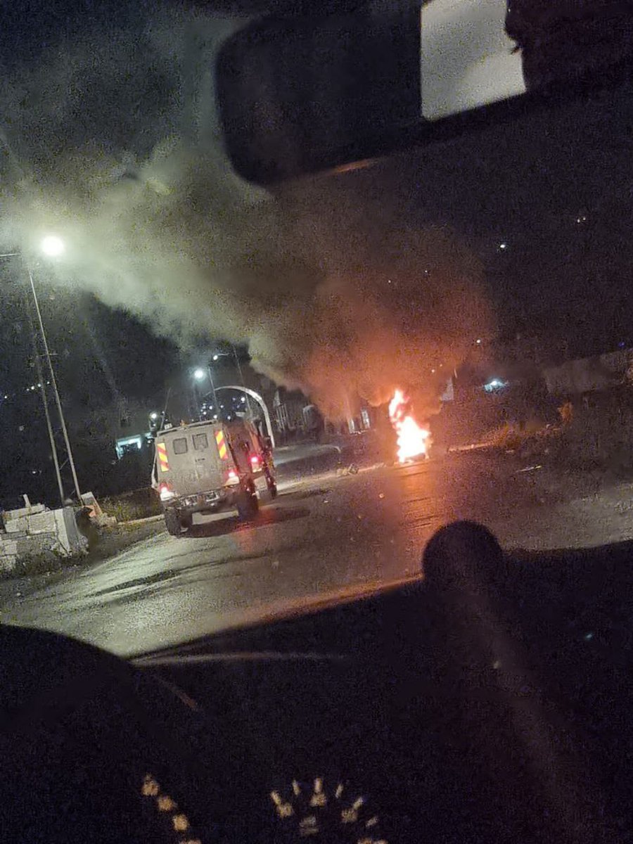 Clashes erupt between rioters and soldiers near Beit Furik checkpoint, east of Nablus