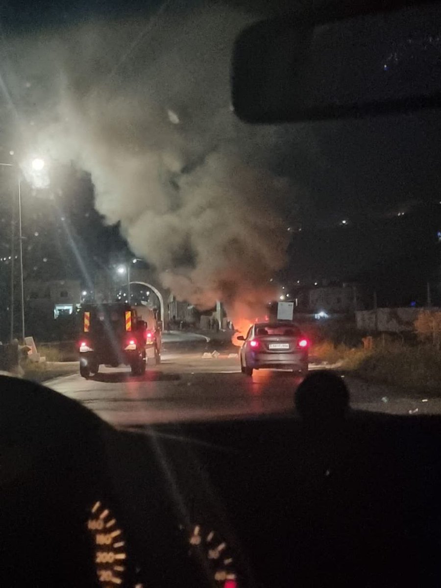 Clashes erupt between rioters and soldiers near Beit Furik checkpoint, east of Nablus