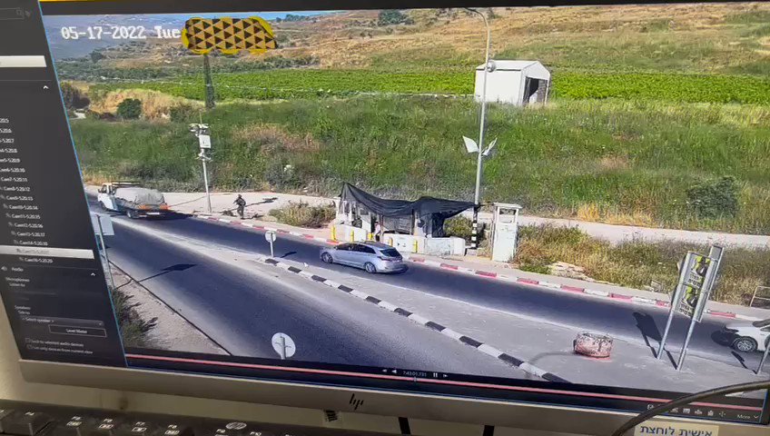 A Palestinian armed with a knife ran toward Israeli army soldiers near Nablus, is shot, the military says. His condition is not immediately clear. Soldiers unharmed