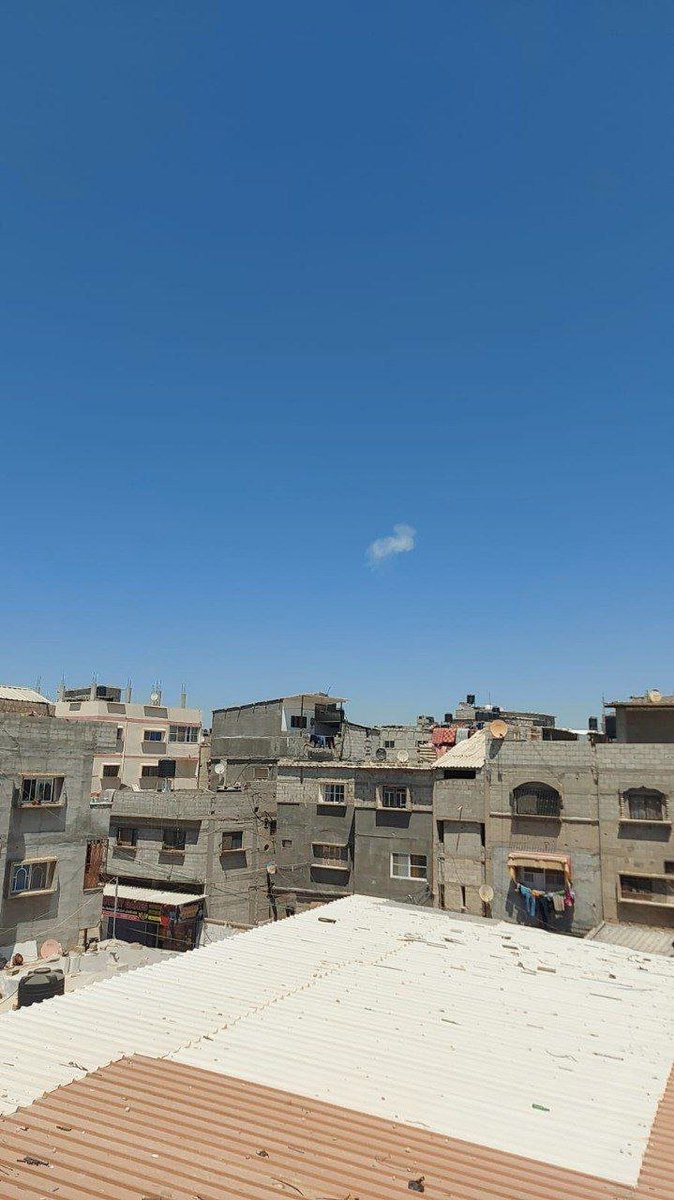 Palestinian media reports say an explosion was heard in southern Gaza. Footage from the area appears to show an interception, although it is not clear