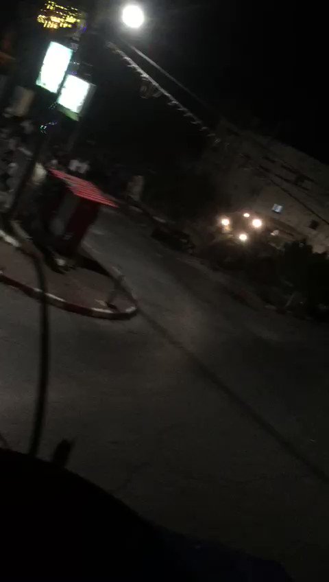Israeli army troops are seen operating in the West Bank village of Ya'bad near Jenin, reportedly to demolish the home of Diaa Hamarsheh, who killed 5 in Bnei Brak in March