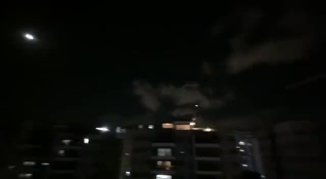 Purported video of an interception over Ashkelon. Residents report explosion heard