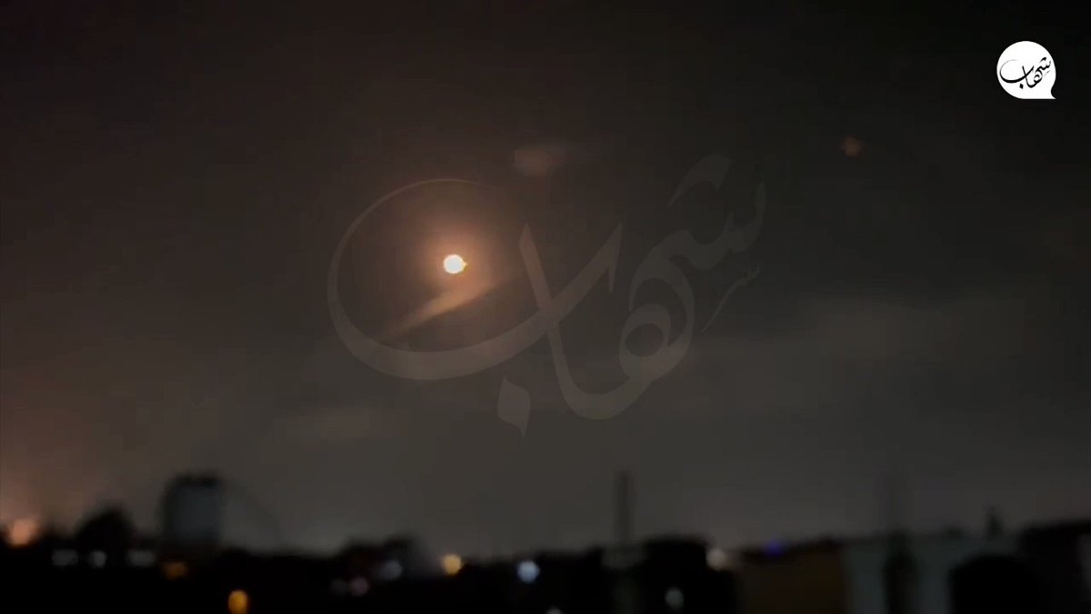 Footage from Gaza shows a barrage of rockets being launched toward Israel, and being intercepted by the Iron Dome