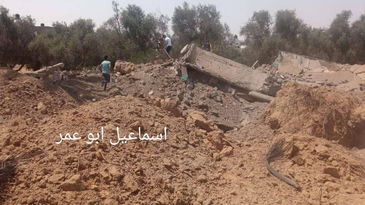 Destruction east of Khan Younis, southern Gaza