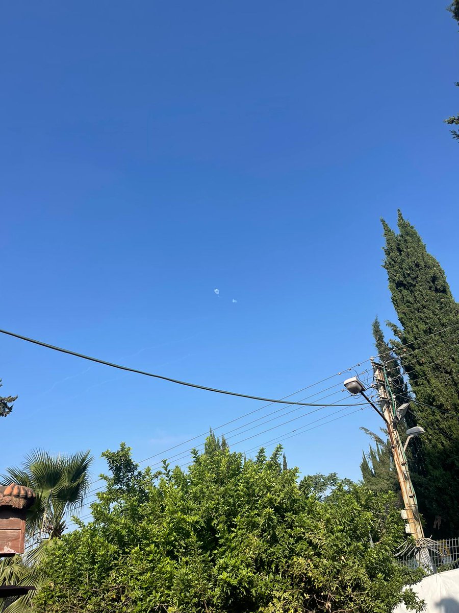 Several Iron Dome interceptions in the outskirts of Jerusalem. (Pics: בטש וחירום)