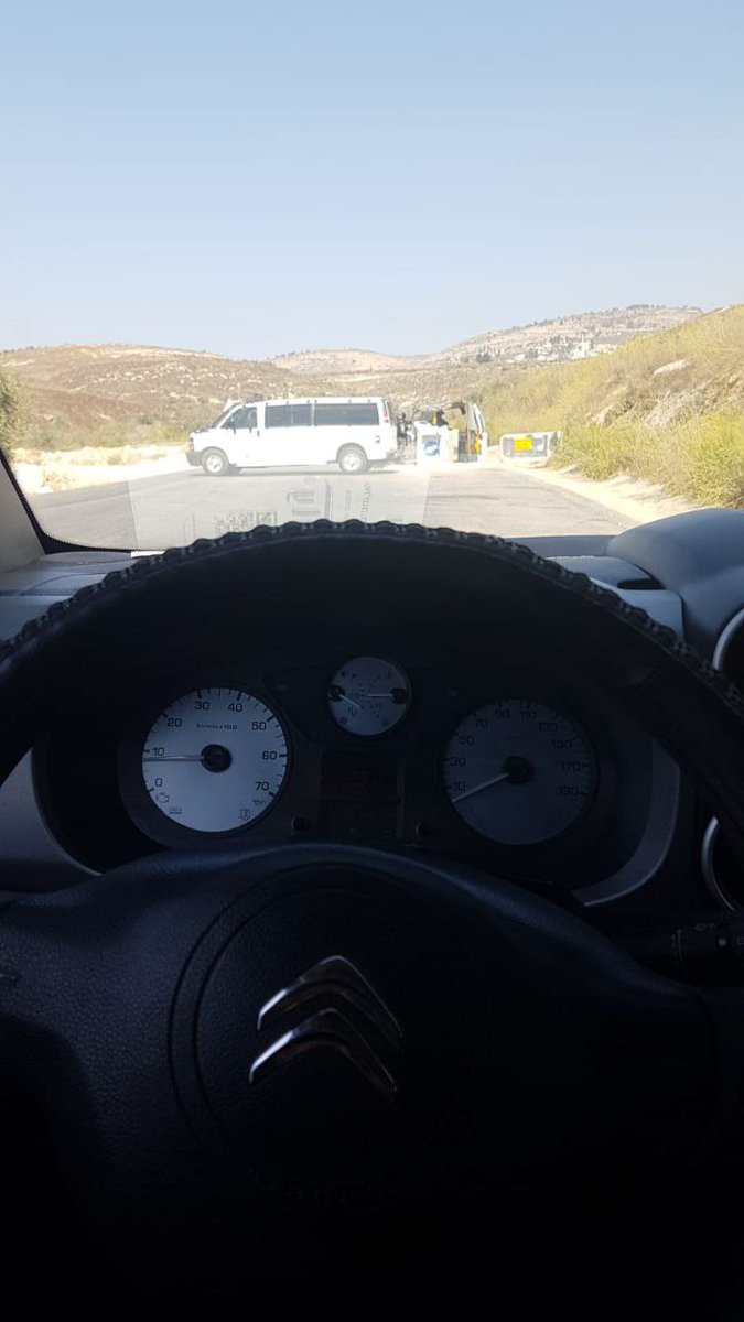Shooting attack near Shavei Shemron Settlement Junction W Nablus City.  One Israeli settler was shot and injured; Suspect(s) fled the scene.  The area is currently blocked by ISF on both sides; Ongoing ISF search operation in the vicinity