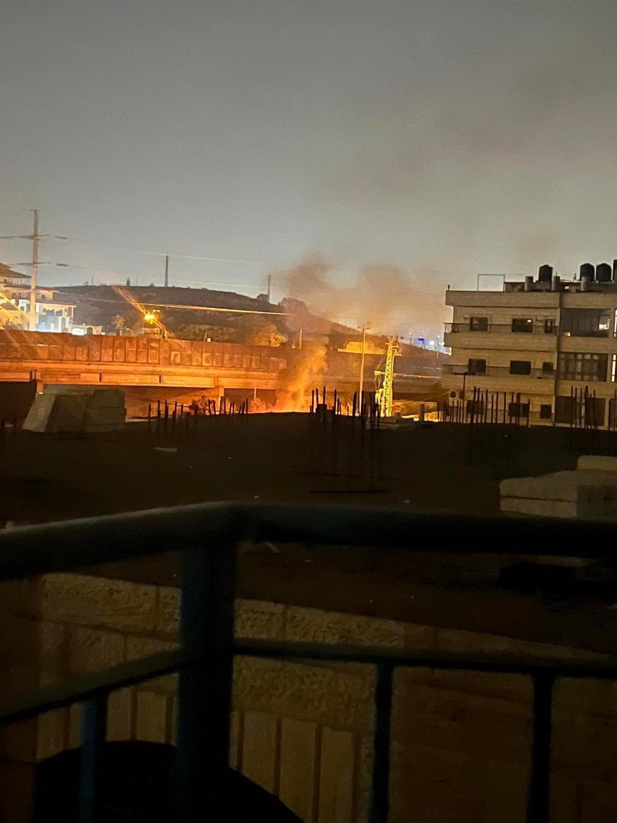 Clashes continue in Bir Nabala, an isolated pocket of Area C, between Ramallah and Atarot