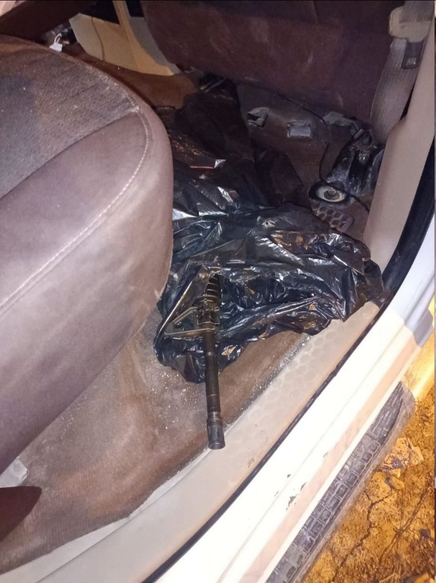 A Palestinian man suspected of involvement in illegal weapon sales was arrested by Israeli army troops near Nablus earlier tonight, the military says. An M-16 rifle in his vehicle was seized