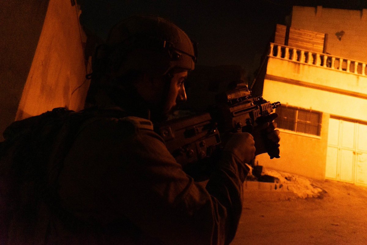 Israeli army says troops arrested a wanted Palestinian and seized an M-16 rifle in the West Bank town of Beit Furik, and arrested a second suspect in the town of Bayt Rima, during overnight raids