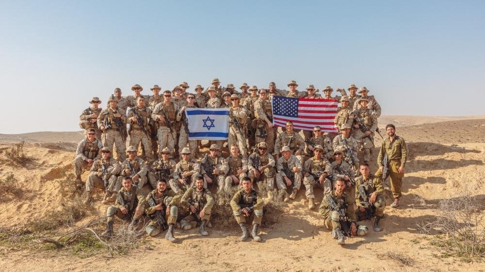 Israeli army infantry forces and US Marines wrap up the joint Intrepid Maven drill
