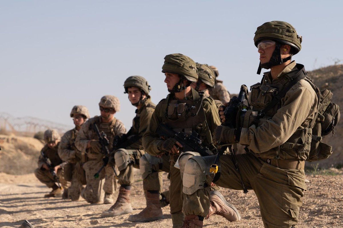 Israeli army infantry forces and US Marines wrap up the joint Intrepid Maven drill