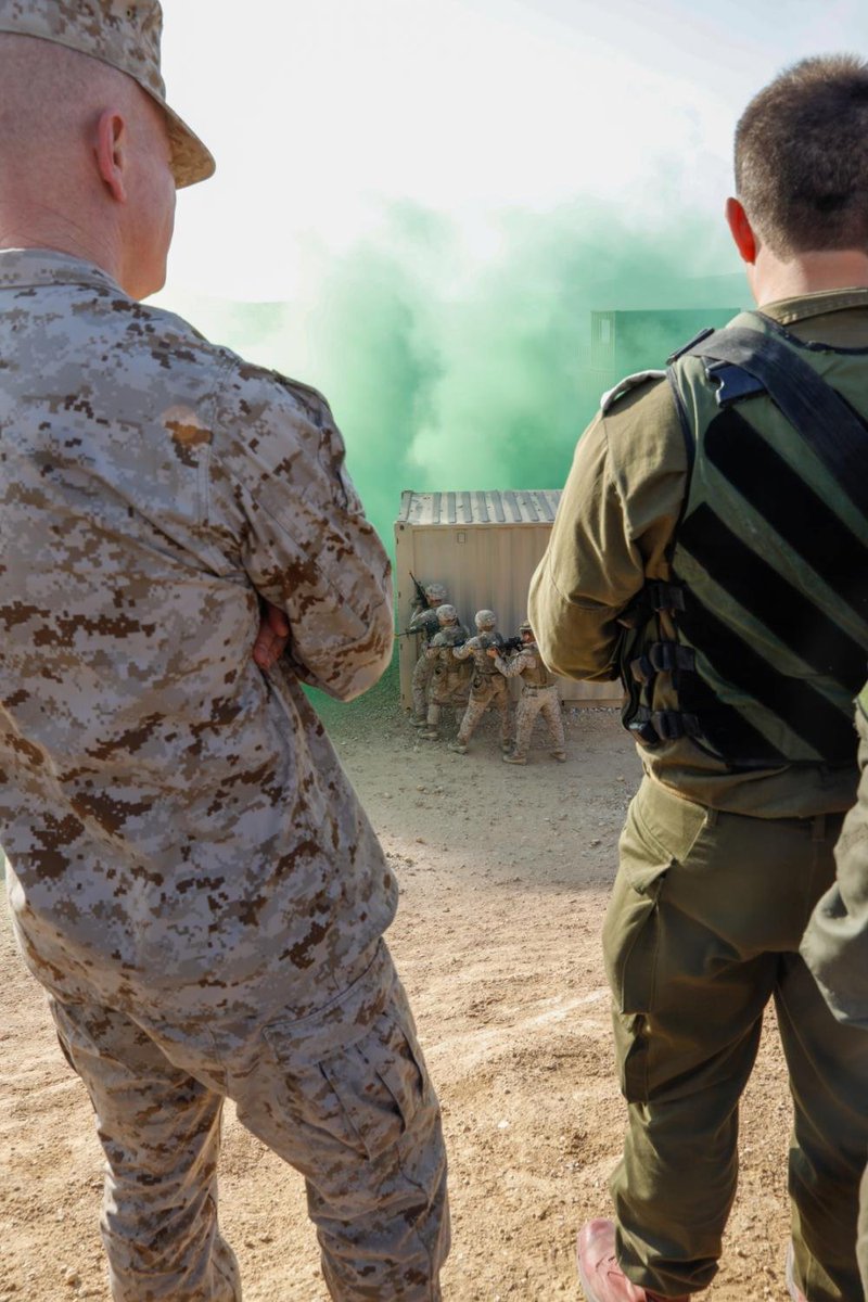 Israeli army infantry forces and US Marines wrap up the joint Intrepid Maven drill