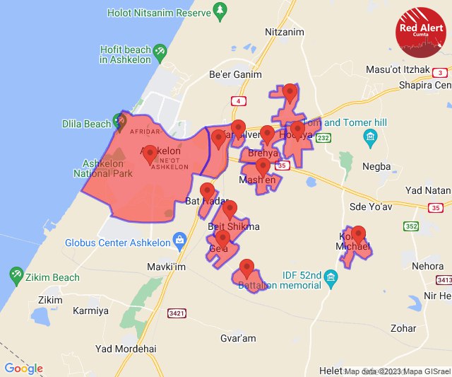Additional sirens activated in southern Israel; Several rockets fired from Gaza; Iron Dome System activated