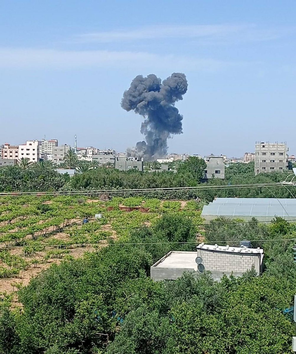 Israeli army strikes south of Gaza City