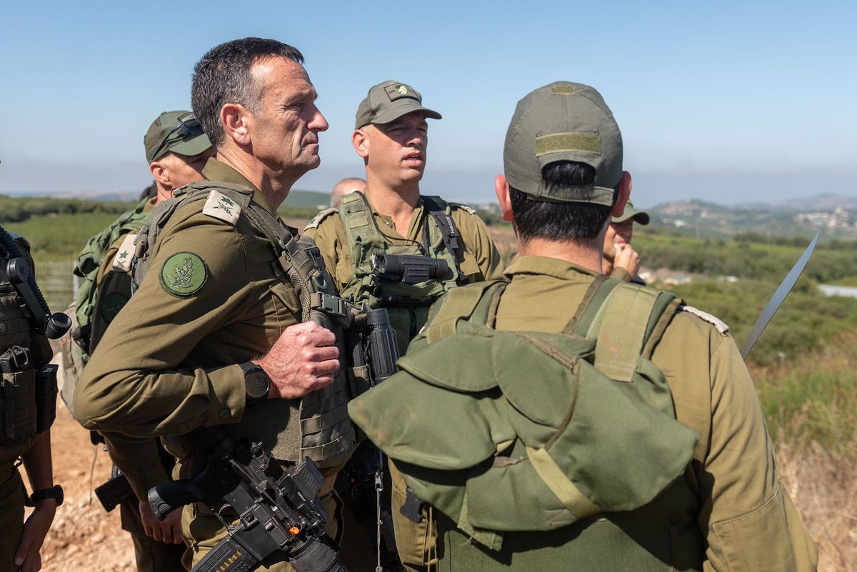 Israeli army Chief of Staff Lt. Gen. Herzi Halevi toured the northern border amid tensions with Hezbollah