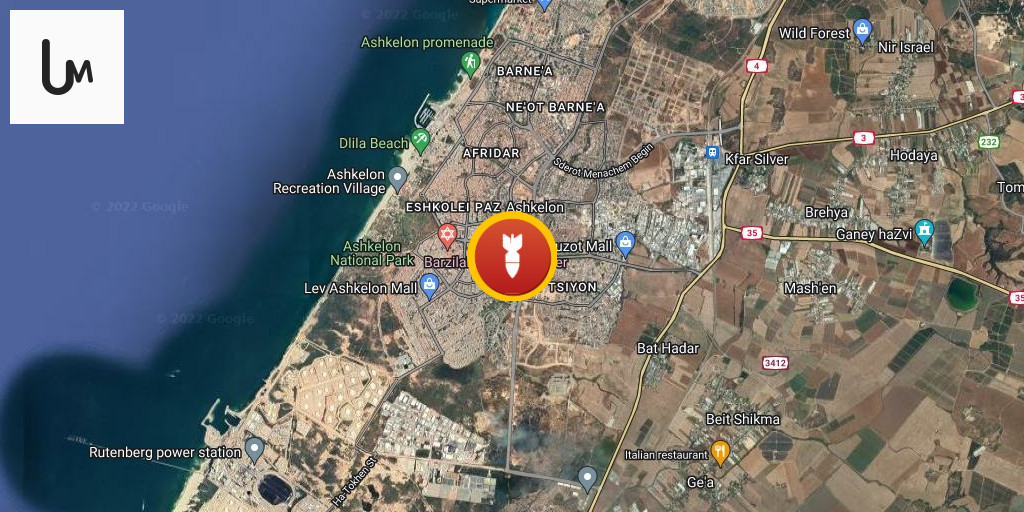 Medics responding to reports of direct rocket impacts in Ashkelon ...