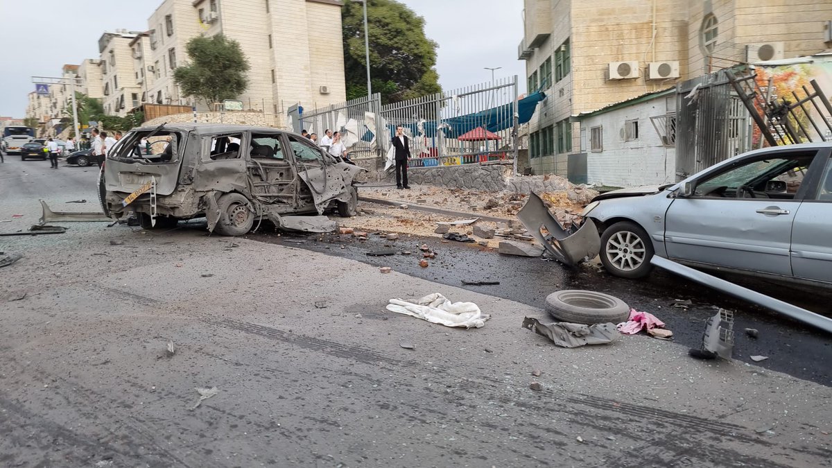 Direct rocket impact in Beitar Illit