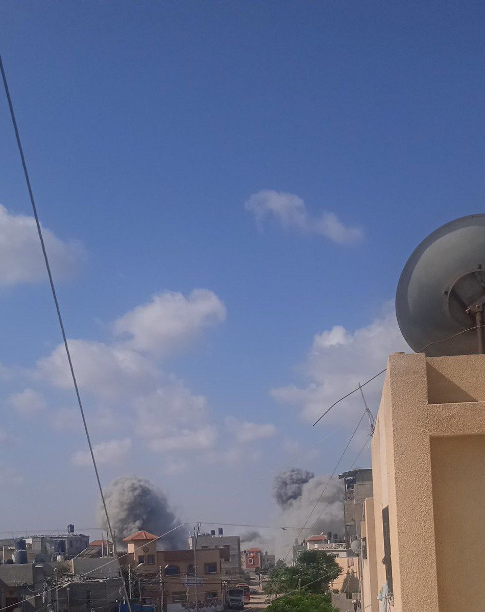 Airstrikes in Tal El Sultan, Gaza