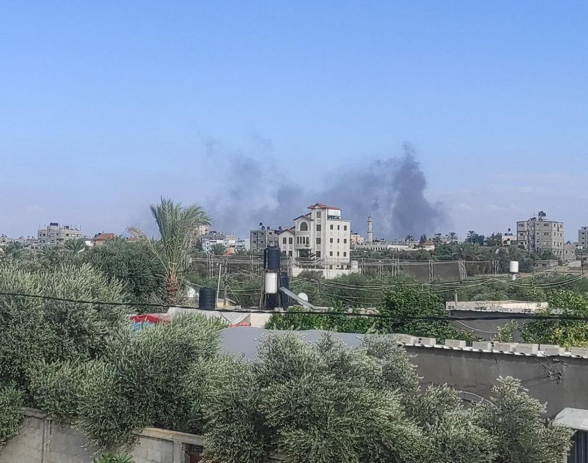 Airstrikes on Khan Younis and Al Bureij, southern and central Gaza