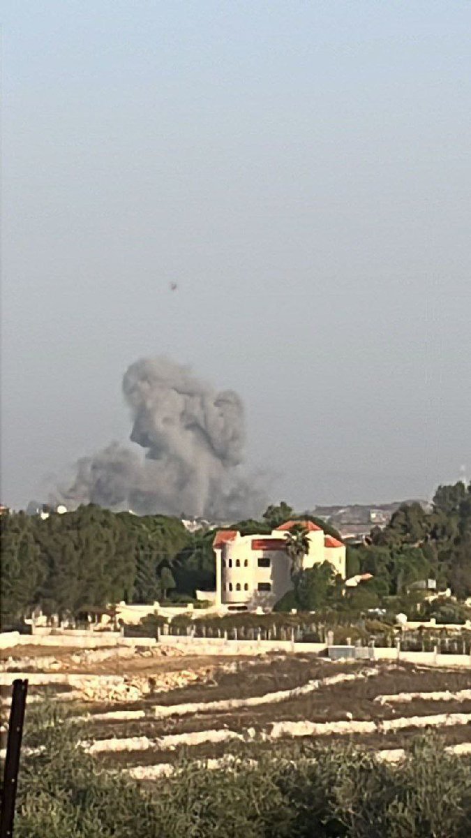 Israeli air forces strikes reported near Aitaroun, Lebanon