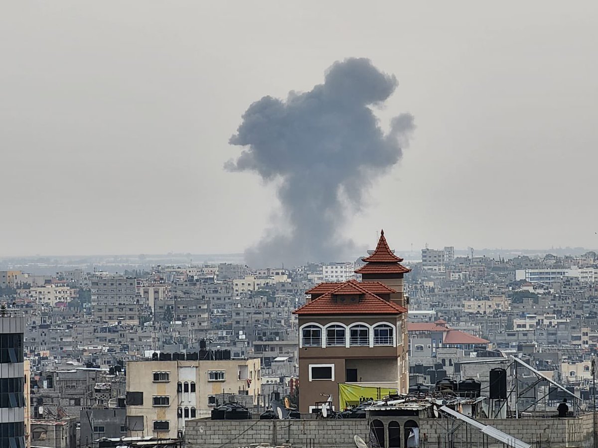 Israeli bombing east of Rafah