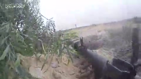 Hamas has released this video of the clashes near Erez, in northern Gaza, on October 29, showing some of its militants exiting a tunnel and firing a Yassin 105 anti-tank shell. 