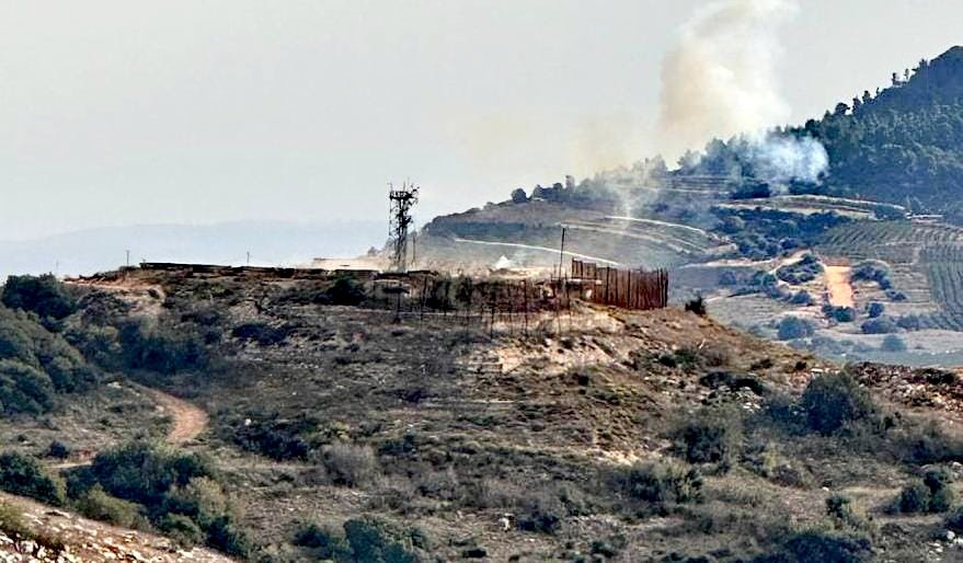 إستهداف موقع المرج الإسرائيلي في وادي هونين مقابل بلدة مركبا بالصواريخ الموجهة