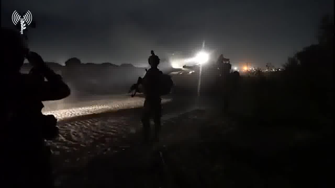 IDF: During the night, Israeli army fighters from the Golani Brigade and armored forces encountered terrorist squads that fired anti-tank missiles at them, activated charges and threw grenades