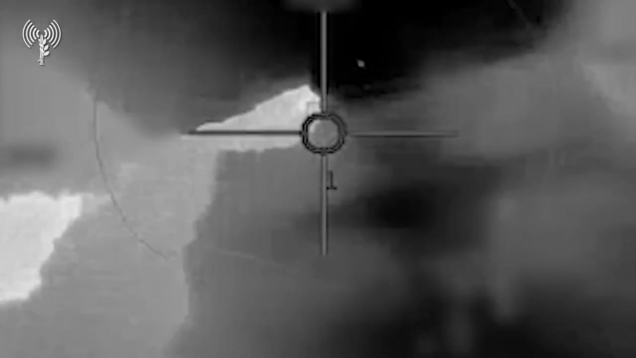 Israeli army releases a video showing an F-35I fighter jet intercepting one of the cruise missiles/drones launched by the Iran-backed Houthis in Yemen on Tuesday