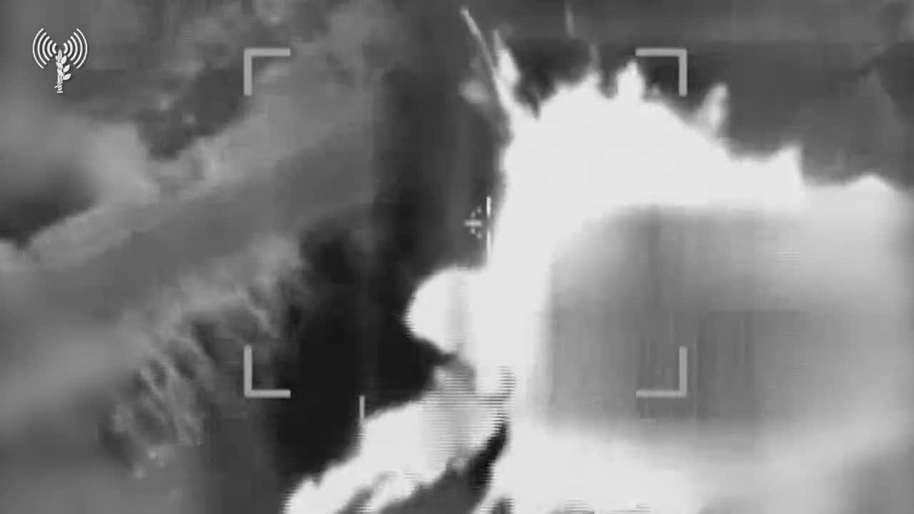 Israeli army footage of some of the strikes carried out by the naval forces in the Gaza strip today