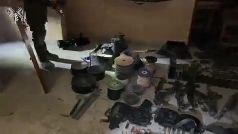 Footage of Israeli army soldiers and armor operating in Gaza. Video shows weapons sized by the Israeli army
