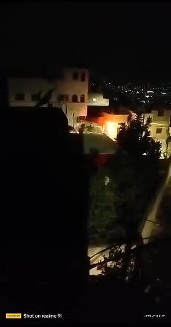 Video showing Palestinians detonating an IED targeting Israeli Army D9 bulldozer during operations in Jenin Refugee Camp