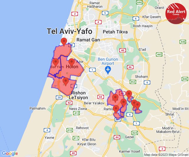 Sirens avtivated at Central Israel cities; Rockets barrages fired by Al Qassam at Gush Dan