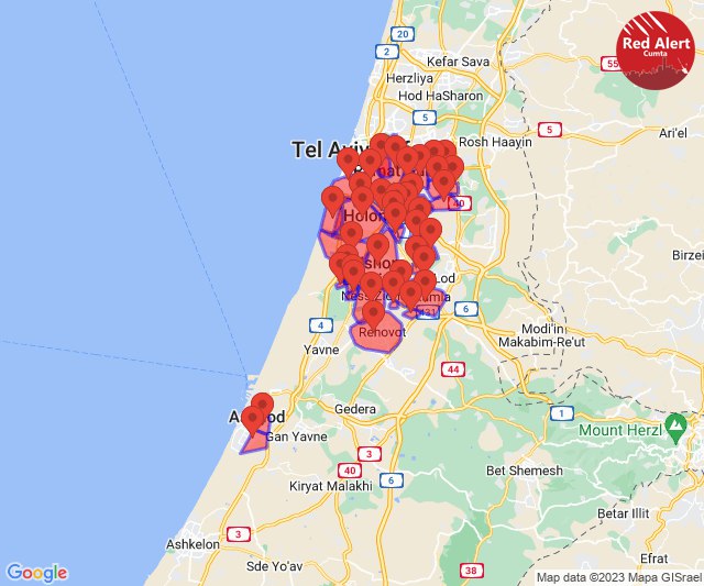 Al Qassam Brigades continue to fire rockets barrages at Central Israel cities